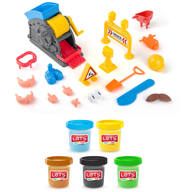 Set de joacă cu pastă de modelare Road Builder