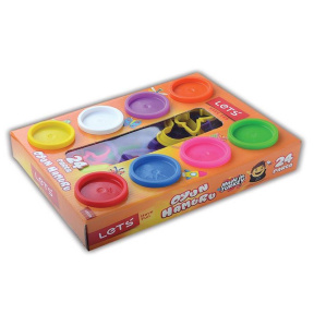Игровой набор с тестом для лепки 8 Цветов 15 форм.