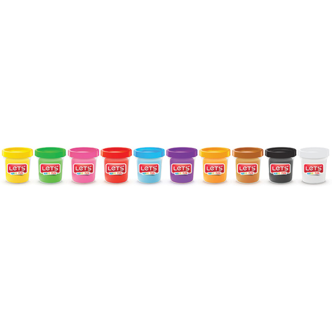 Set de pastă pentru modelare 10 culori de 75 gr.