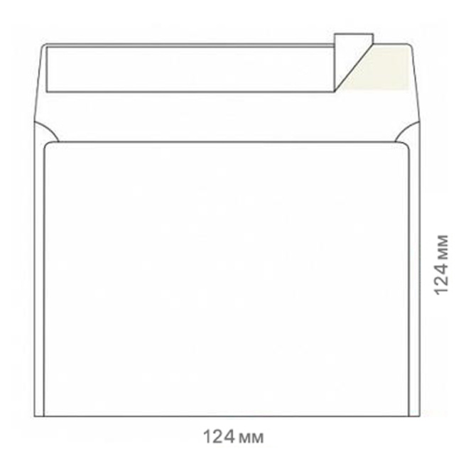 Plic p/u CD-uri, K6 MK, 124x124, cu fereastră