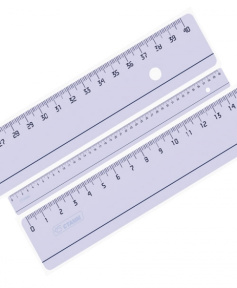 Riglă din plastic STAMM transparentă tonificată