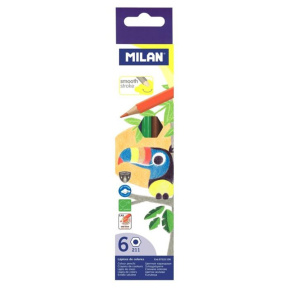 Set de creioane colorate MILAN, 6 culori