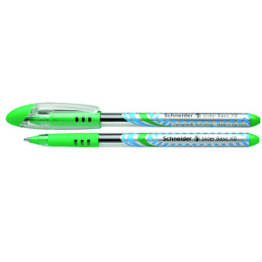 Ручка SCHNEIDER SLIDER BASIC (XB), зелёная 1,4 мм
