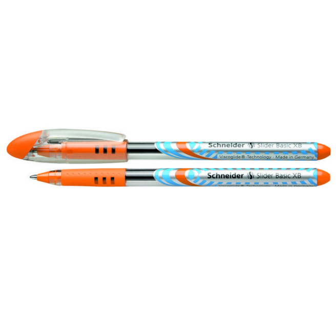 Ручка SCHNEIDER SLIDER BASIC (XB), оранжевая 1,4 мм