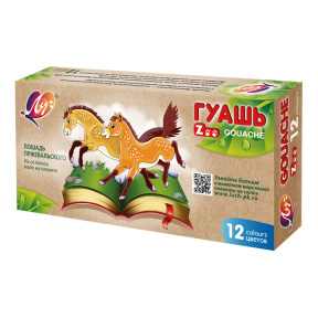 Guașă 12 culori 15 ml. Luci ZOO