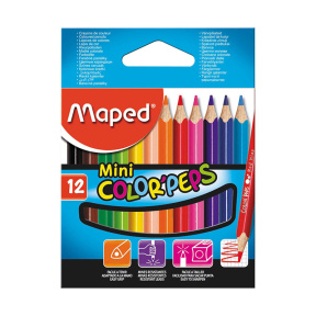 Набор цветных карандашей  MAPED Mini, 12 цветов