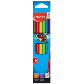 Creioane colorate MAPED, 6 culori