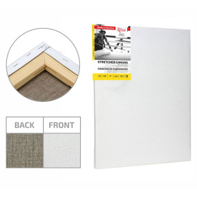 Холст на подрамнике 30x40см, крупное зерно, акрил, лён, ROSA