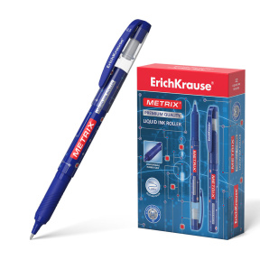 Ручка ErichKrause роллер Metrix ER-705, 0.5 мм, синий