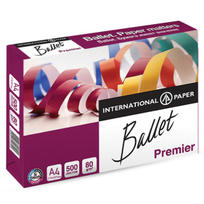 Hârtie pentru tehnica de birou Ballet Premier A4,(80 g/m, 500 foi) clasa A