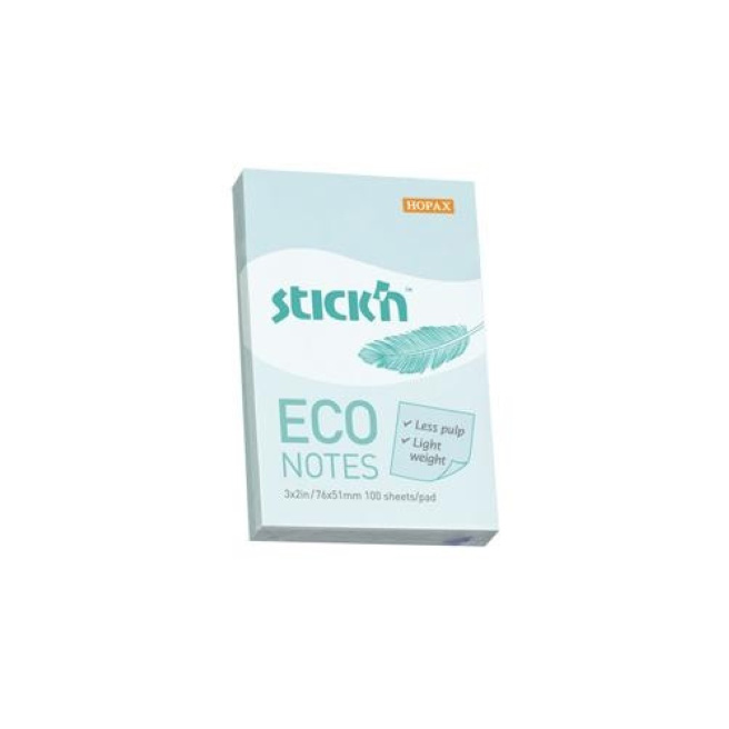 Блок для заметок 76x51мм/100л ECO, голубой
