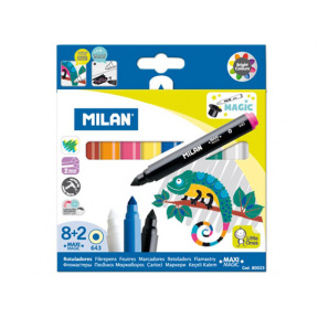 Set de carioci MILAN Maxi Magic 8+2 culori