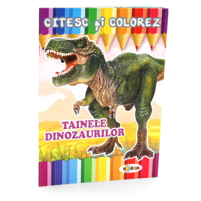 Citesc și colorez. Dinozauri