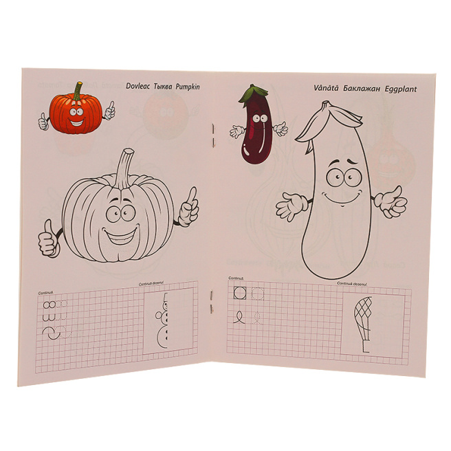 Carte de colorat. Legume