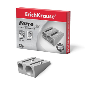 Двойная точилка Erich Krause Ferro Plus, алюминиевая, (по штучно)