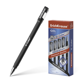 Ручка гелевая Erichk Krause G-Cube 0,5 mm, черный