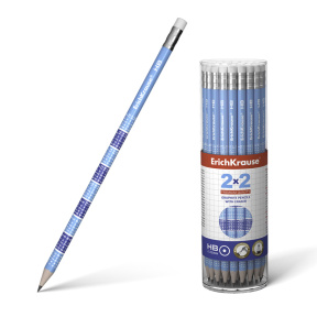 Creion Erich KRAUSE 2x2 cu radiera HB, (per bucată)
