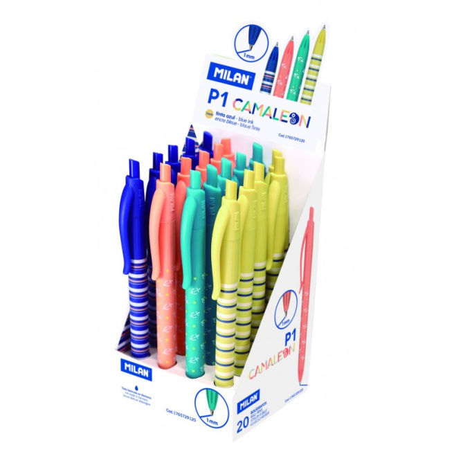 Pix cu bilă MILAN "P1 Camaleon", 1mm, albastru