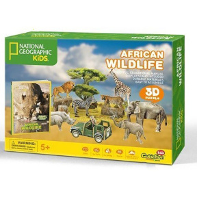 Fauna africană, 3D puzzle
