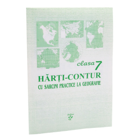 Hărți-contur cu sarcini practice la geografie,  cl. 7