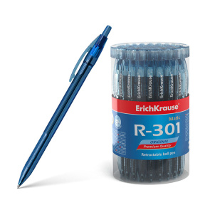 Ручка шариковая автоматическая Erich Krause R-301 Original Matic 0.7, синий
