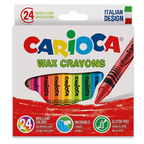 Восковые карандаши Carioca, 24 цветов