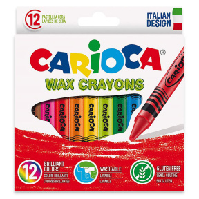 Восковые карандаши Carioca, 12 цветов