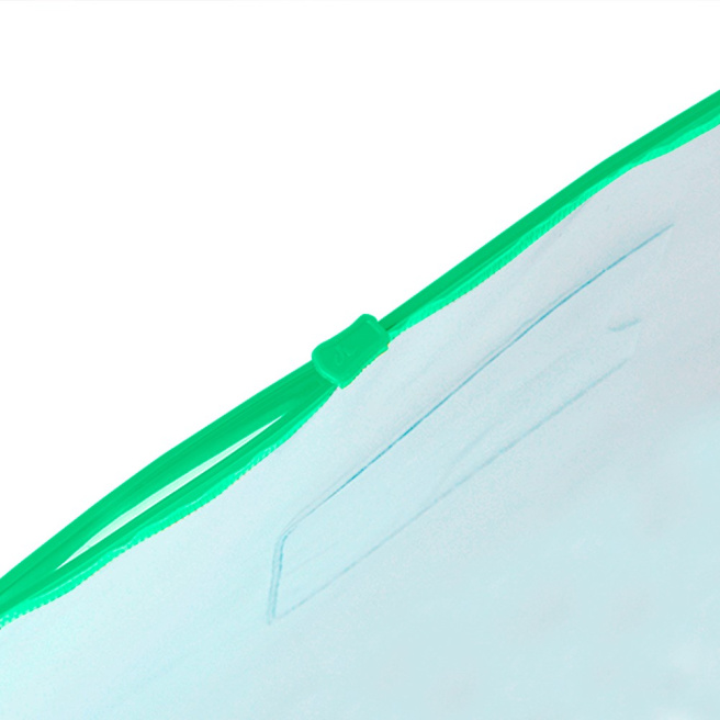 Mapa-ZIP DL OfficeLine, transparenta, verde
