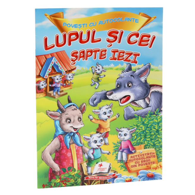Povești cu autocolante. Lupul și cei șapte iezi