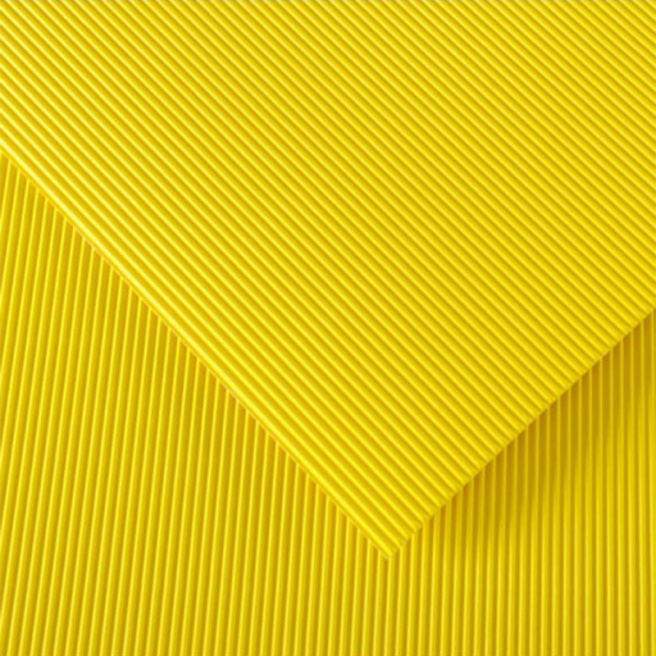 Картон цветной гофрированный Giallo 50x70см, 300гр
