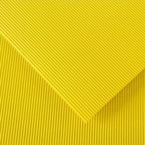 Carton color ondulat Giallo 50x70cm, 300gr