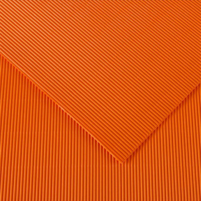 Carton color ondulat Arancio 50x70cm, 300gr