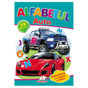 Activități distractive. Alfabetul auto. 59 autocolante