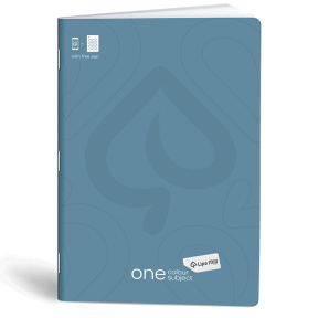 Caiet A4 40 foi, pătrăţele «One Color Subject» Mar-Mar albastru deschis