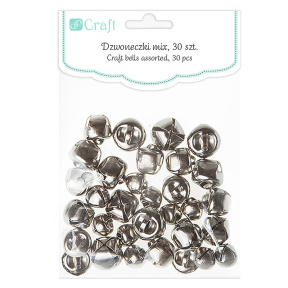 Декоративные звоночки 30 шт серебро