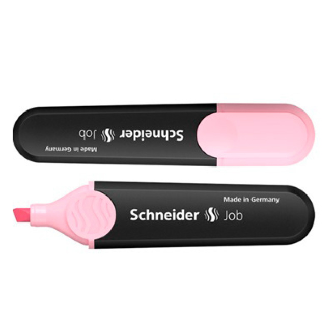 Текстмаркер SCHNEIDER JOB, пастель розовый, (по штучно)