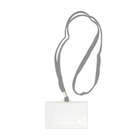 Ecuson ARGO cu cu șnur negru, 90x56 mm