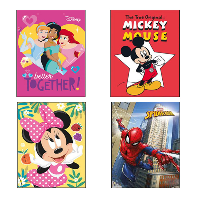 Pungă de cadouri "Disney", 26,4х32,4х13,7 (mix 12 buc./pachet)