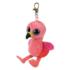 Jucarie moale-breloc Beanie Boos Flamingo Gilda, 8,5 cm,TY