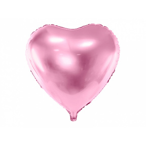 Шар фольгированный Сердце, нежно розовый