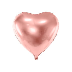 Balon de folie Inimă, aur roz