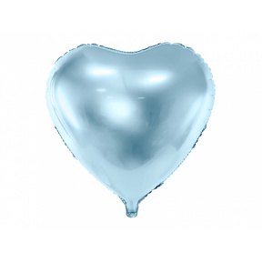 Balon de folie Inima, albastru azur