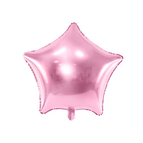 Шар фольгированный Звезда, нежно-розовый
