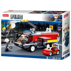 Set de construcție ”Mașină de pompieri din aeroport”, 381 elemente