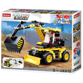 Set de construcție ”Excavator 2 în 1”, 196 elemente