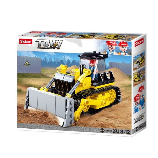 Set de construcție Sluban „Buldozer”, 231 piese