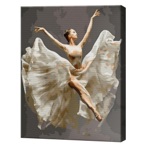 Грация балерины, 40х50 см, картина по номерам