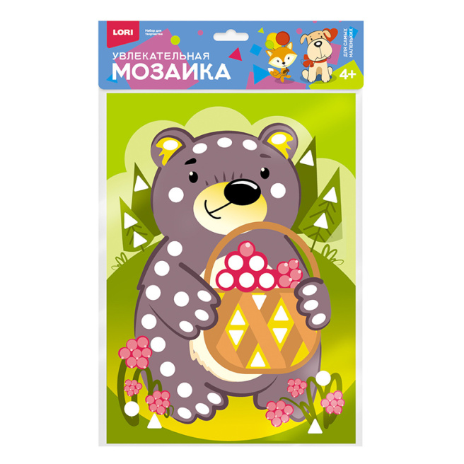Mozaic fascinant (set mare) "Ursuleț cu coșuleț"