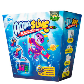 Set mediu "Aqua Slime": set de crearea figurinelor din gel colorat