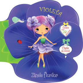 Zânele florilor. Violeta. Carte de colorat. Abțibilduri